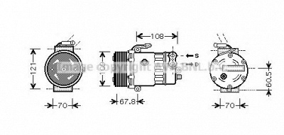 AVA QUALITY COOLING olk139 -  Компрессор, кондиционер